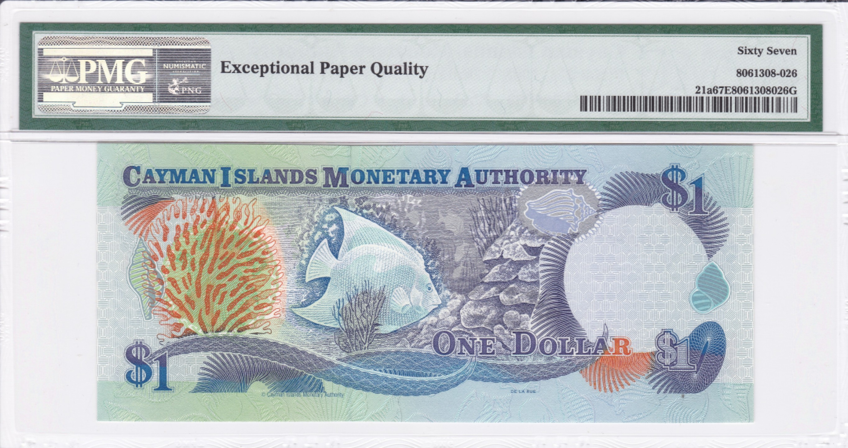 收藏联盟Quantum Auction 第243期拍卖 已更新 开曼群岛1998年1元 PMG67 百位号