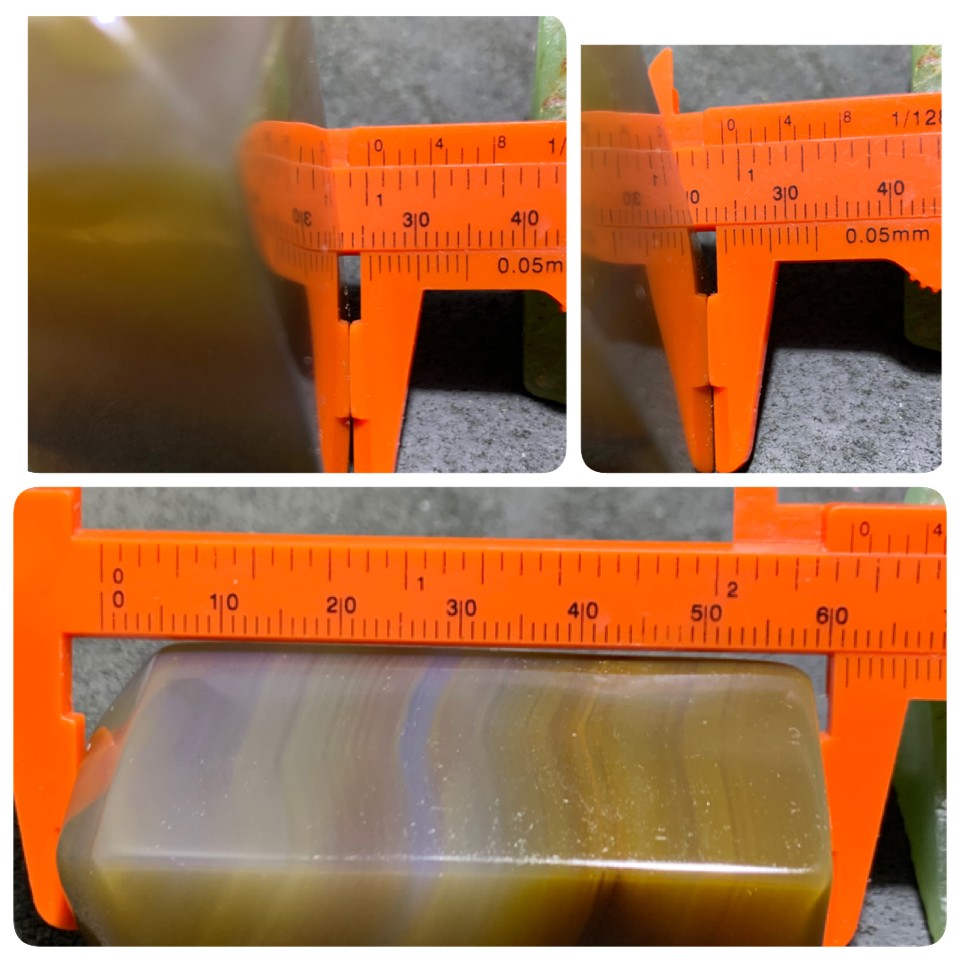 精美高玉化巴西缠丝玛瑙千层纹章料一方，
