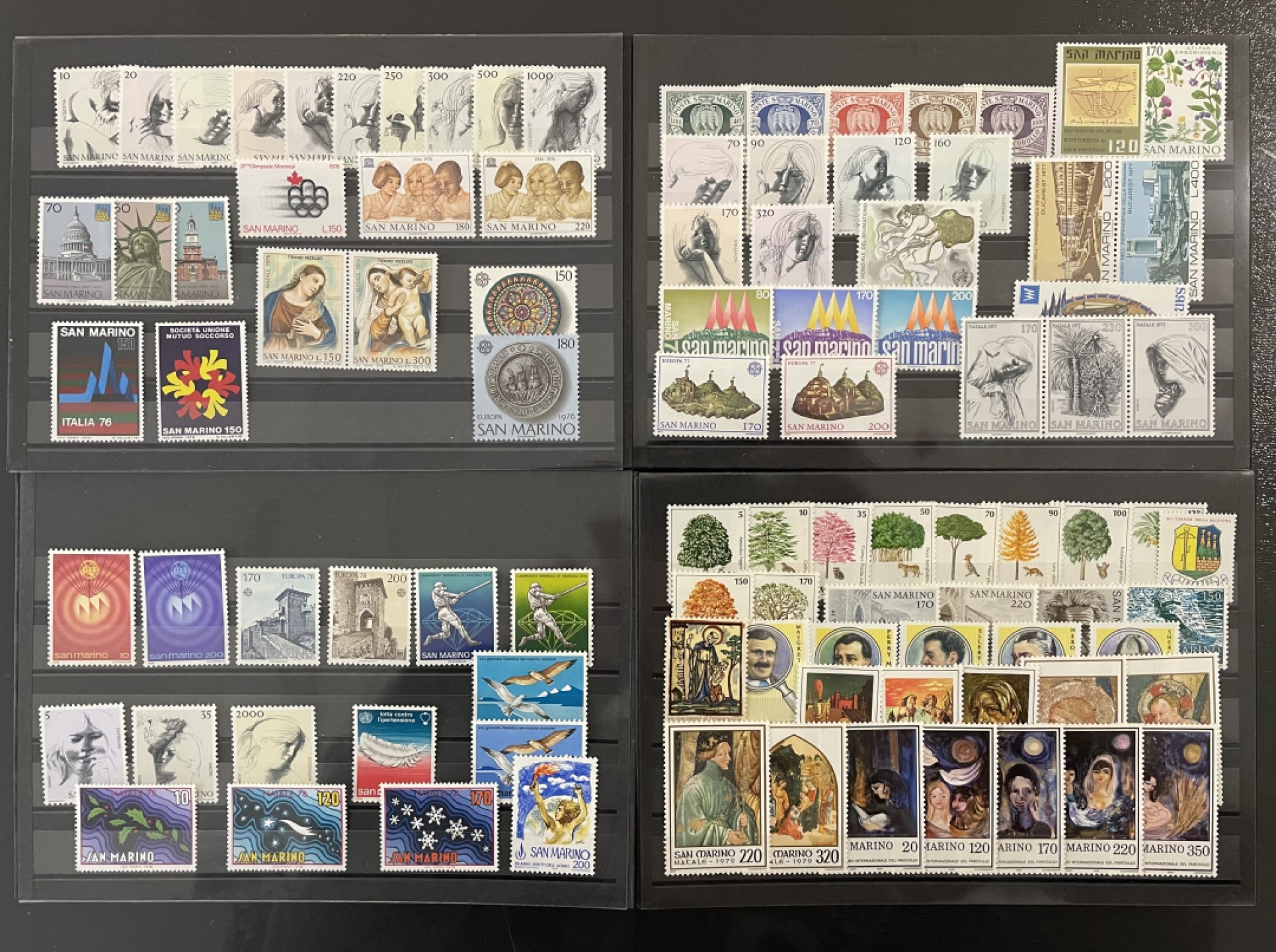 圣马力诺1964-1979年全年邮票新