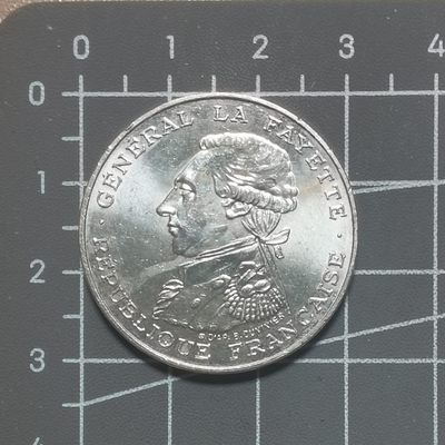 🌸奇货可居🌸 第七十七场 世界钱币专场 【 告别三月】 - 法国1987拉法耶特纪念银币