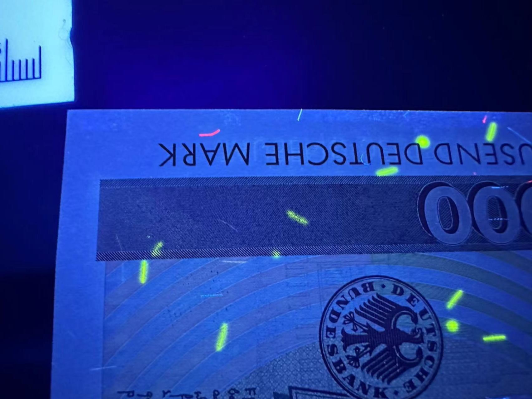 《外钞收藏家》第二百五十三期（德法意专场） 联邦德国1993年1000马克 全新 轻微荧光反应