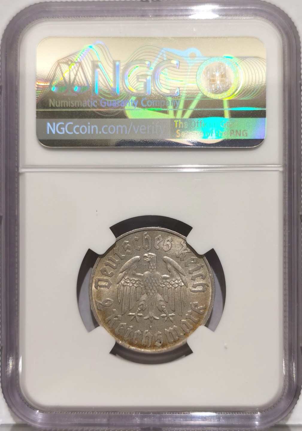 博洋堂“臻选之作”世界钱币精品专场暨第020期（全场包邮） NGC MS63 1933年德国第三帝国A版马丁路德2马克纪念银币