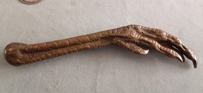 德国马克欧洲章牌摆件第十期 - 铜鹰爪，长约18cm，约半斤重