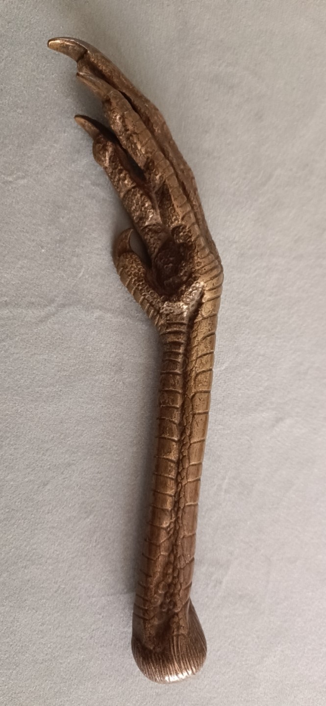 德国马克欧洲章牌摆件第十期 铜鹰爪，长约18cm，约半斤重