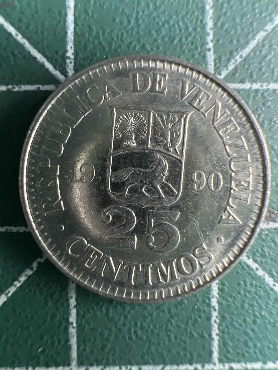 泡泡堂第291期  世界硬币 （无押金，捡漏，全场20包邮，偏远地区除外，接收代拍业务） 委内瑞拉25分