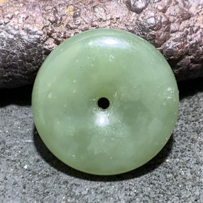 天然青海料和田玉平安扣吊坠一个 - 天然青海料和田玉平安扣吊坠一个