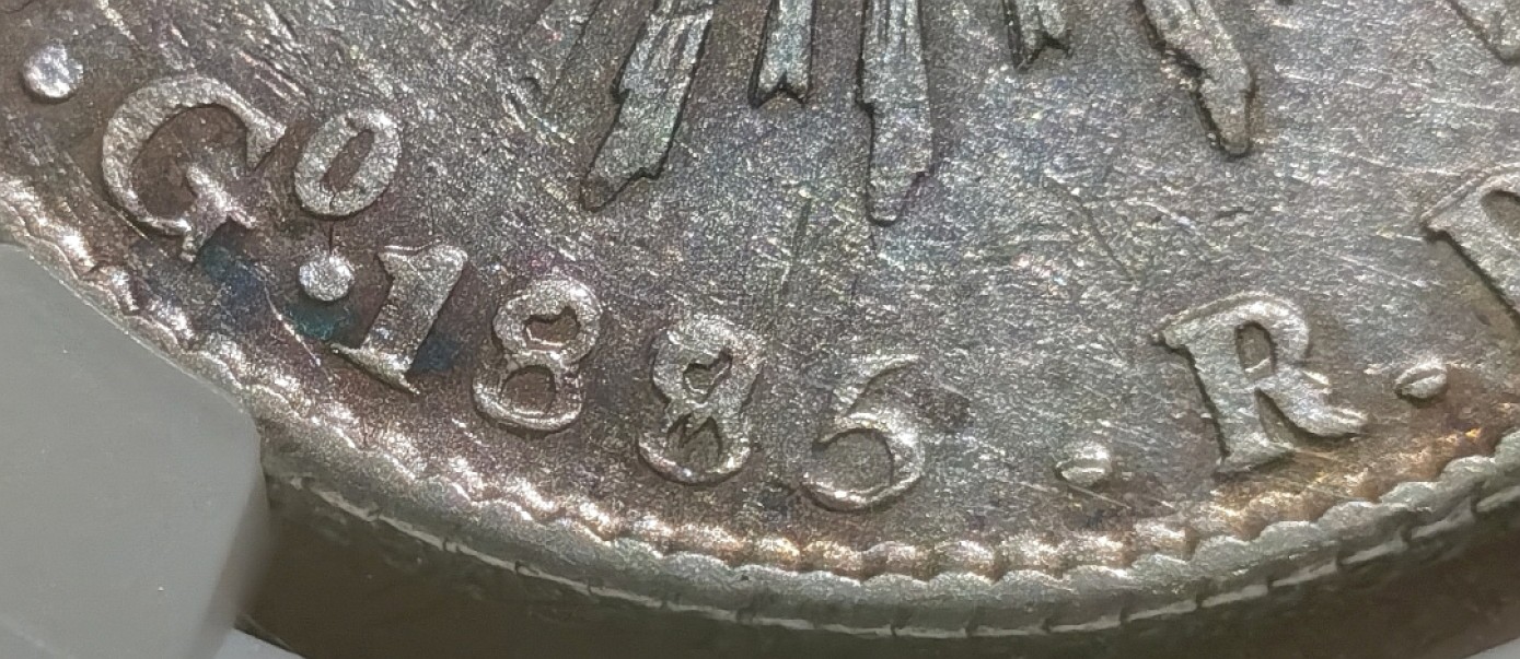 博洋堂“臻选之作”世界钱币精品专场暨第020期（全场包邮） NGC XF 墨西哥1885/75年GO RR版花边鹰洋