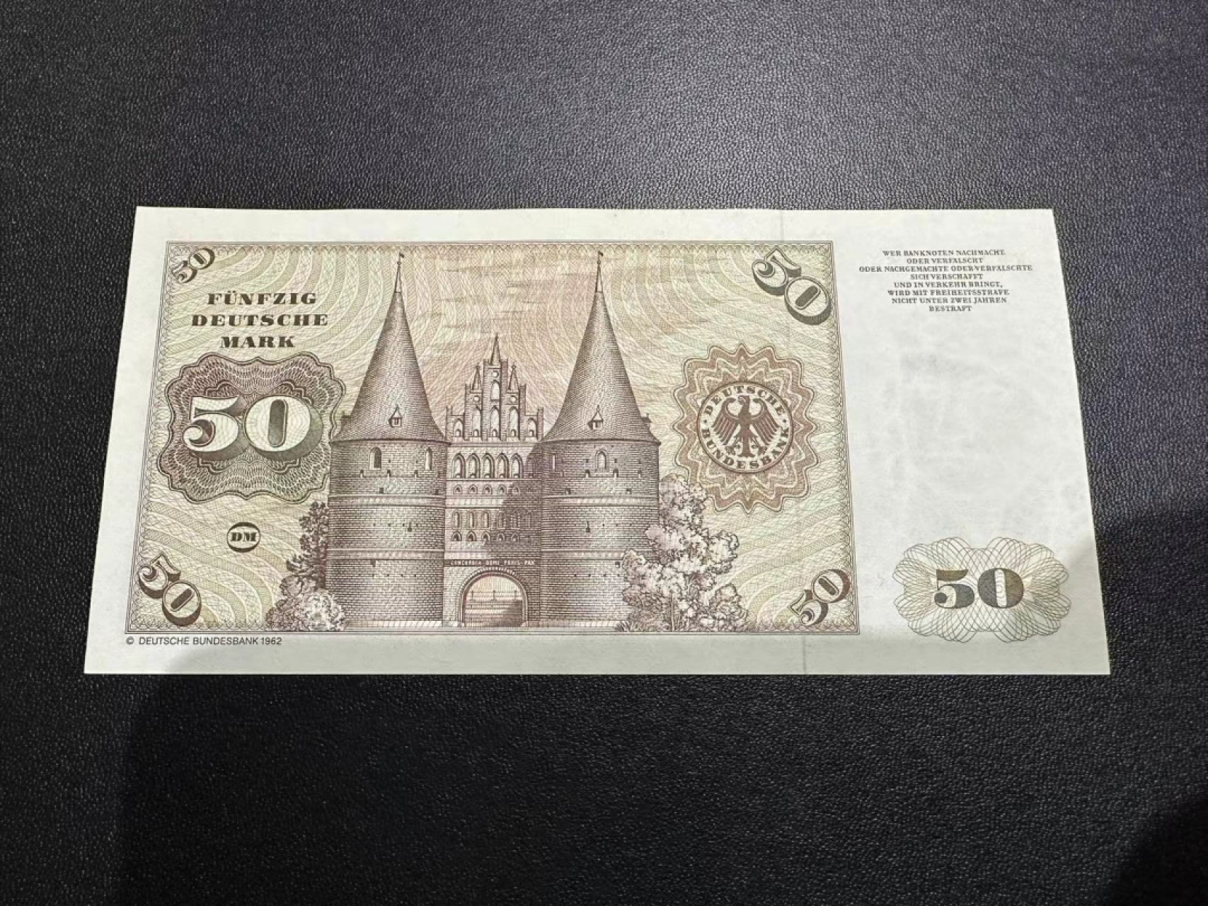 《外钞收藏家》第二百五十三期（德法意专场） 联邦德国1980年50马克 全新 轻微点钞痕
