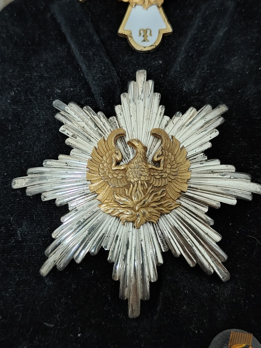 全场0元起拍 第41期 咸鱼国勋章拍卖专场 3月26日（周日）下午6：00开始 大军官级希腊凤凰勋章 银制珐琅 第一版共和版 法国亚瑟贝特朗制