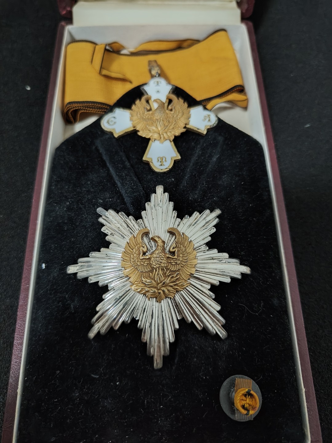 全场0元起拍 第41期 咸鱼国勋章拍卖专场 3月26日（周日）下午6：00开始 大军官级希腊凤凰勋章 银制珐琅 第一版共和版 法国亚瑟贝特朗制