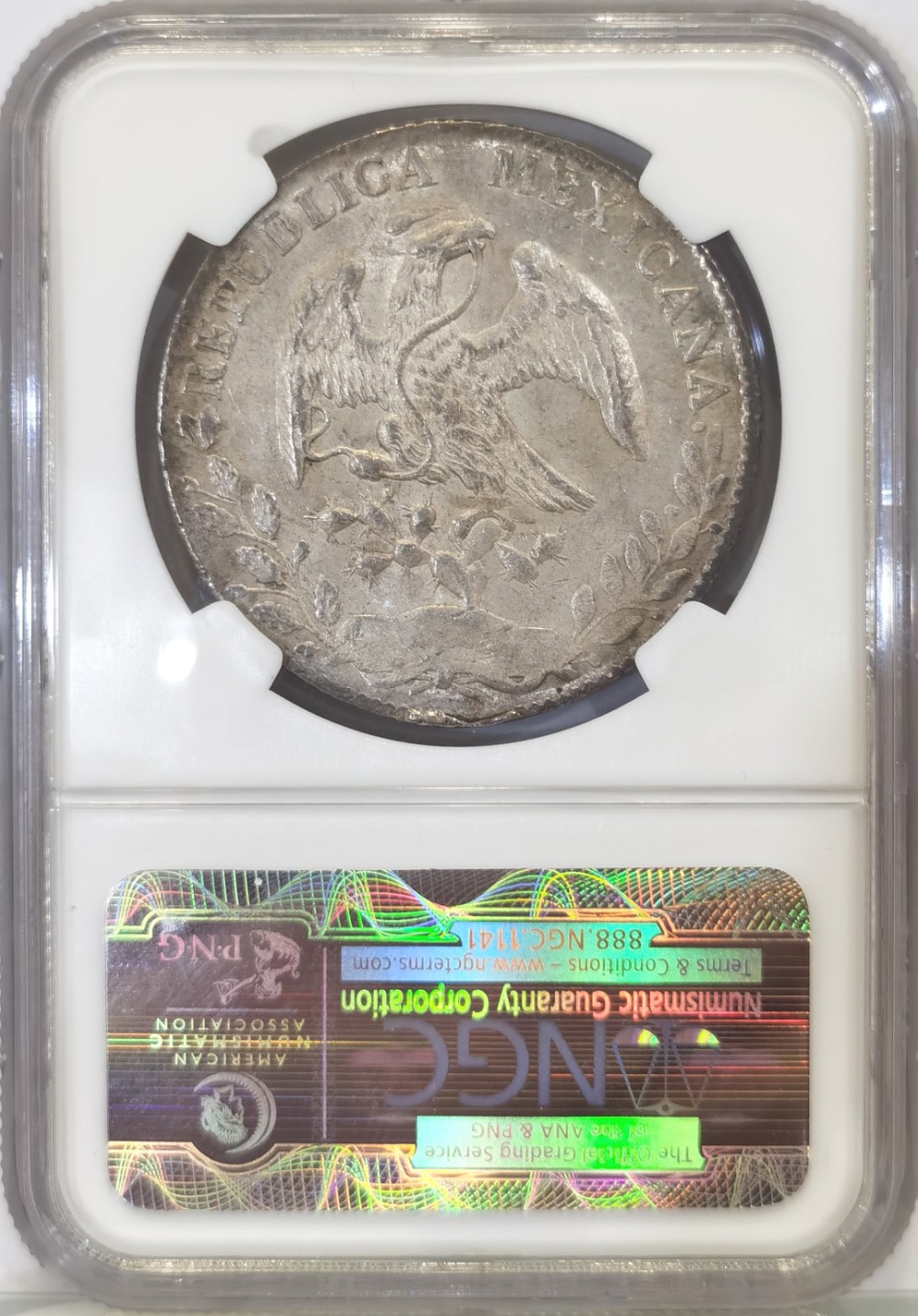 博洋堂“臻选之作”世界钱币精品专场暨第020期（全场包邮） NGC MS64 墨西哥1883年HO FM/JA版花边鹰洋 稀少鉴定师骑字版 Ho厂高分极难 NGC冠军分
