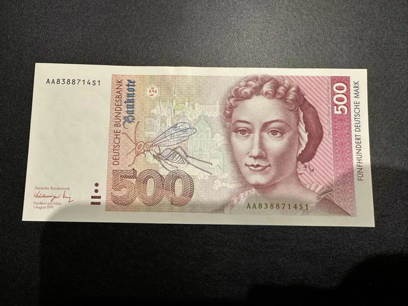 《外钞收藏家》第二百五十三期（德法意专场） 联邦德国1991年500马克 绝品无瑕疵