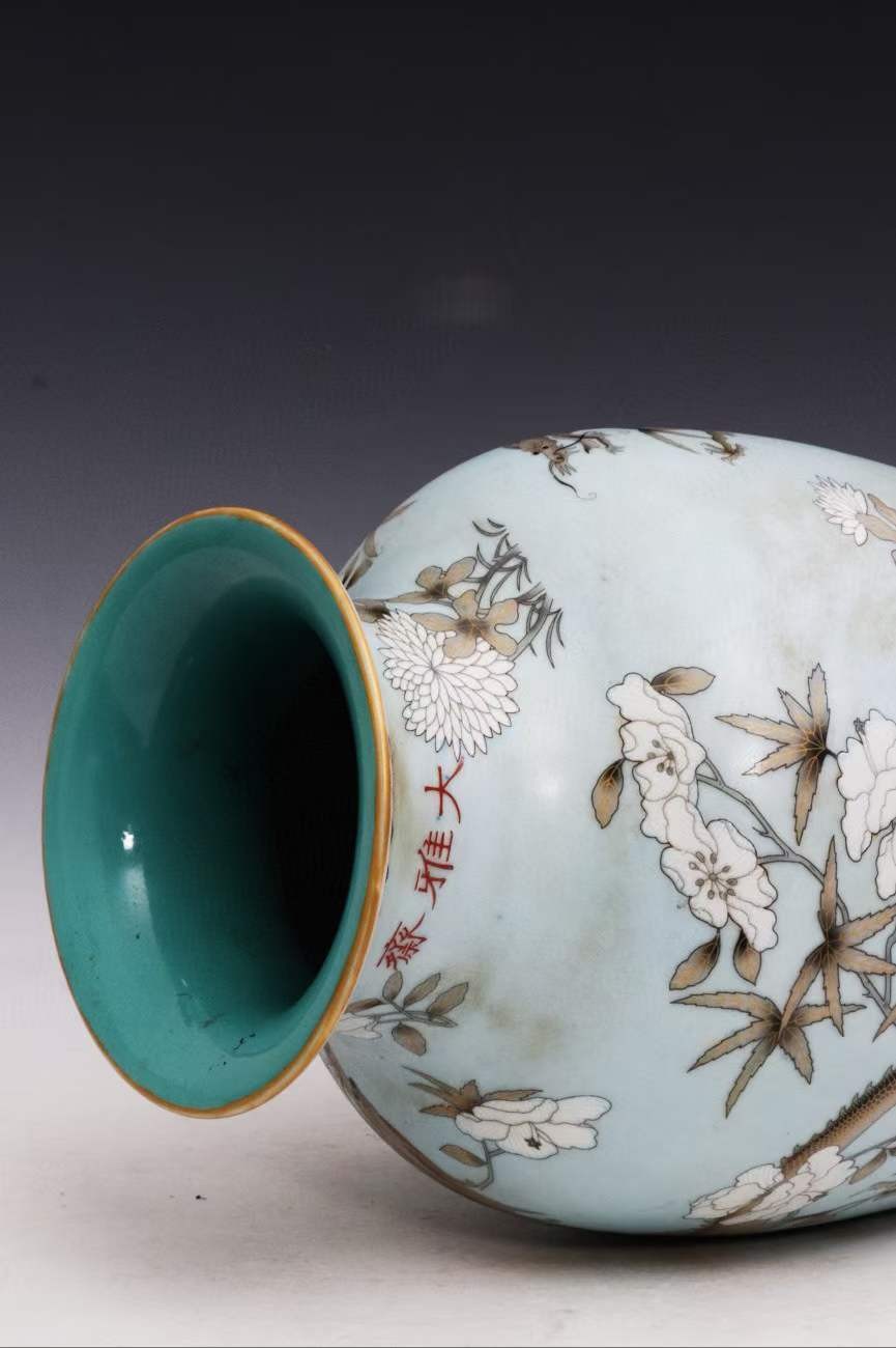 美品.款式“长春永庆”大雅斋慈禧太后专用瓷粉彩龙纹象腿瓶