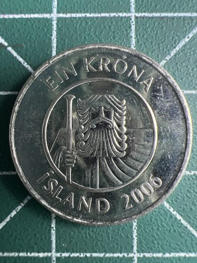 泡泡堂第291期  世界硬币 （无押金，捡漏，全场20包邮，偏远地区除外，接收代拍业务） - 冰岛一克朗