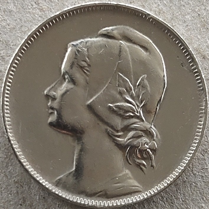 15★机器委托自动落锤★请提前出好价★满30快递包邮 葡萄牙共和国1917年4分镍币（葡萄牙女神）特殊面值直径25