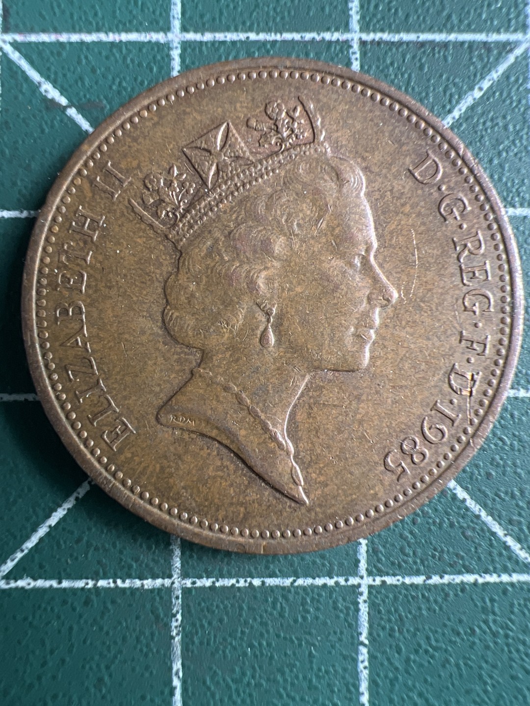 泡泡堂第261期  世界硬币 （无押金，捡漏，全场20包邮，偏远地区除外，接收代拍业务） 英国高冠2便士