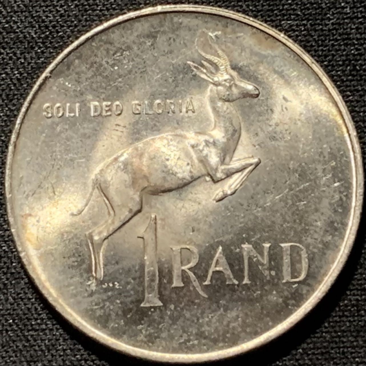 紫瑗钱币——第261期拍卖 南非 1966年 总督吕贝克 1兰特 15克 0.8银 UNC