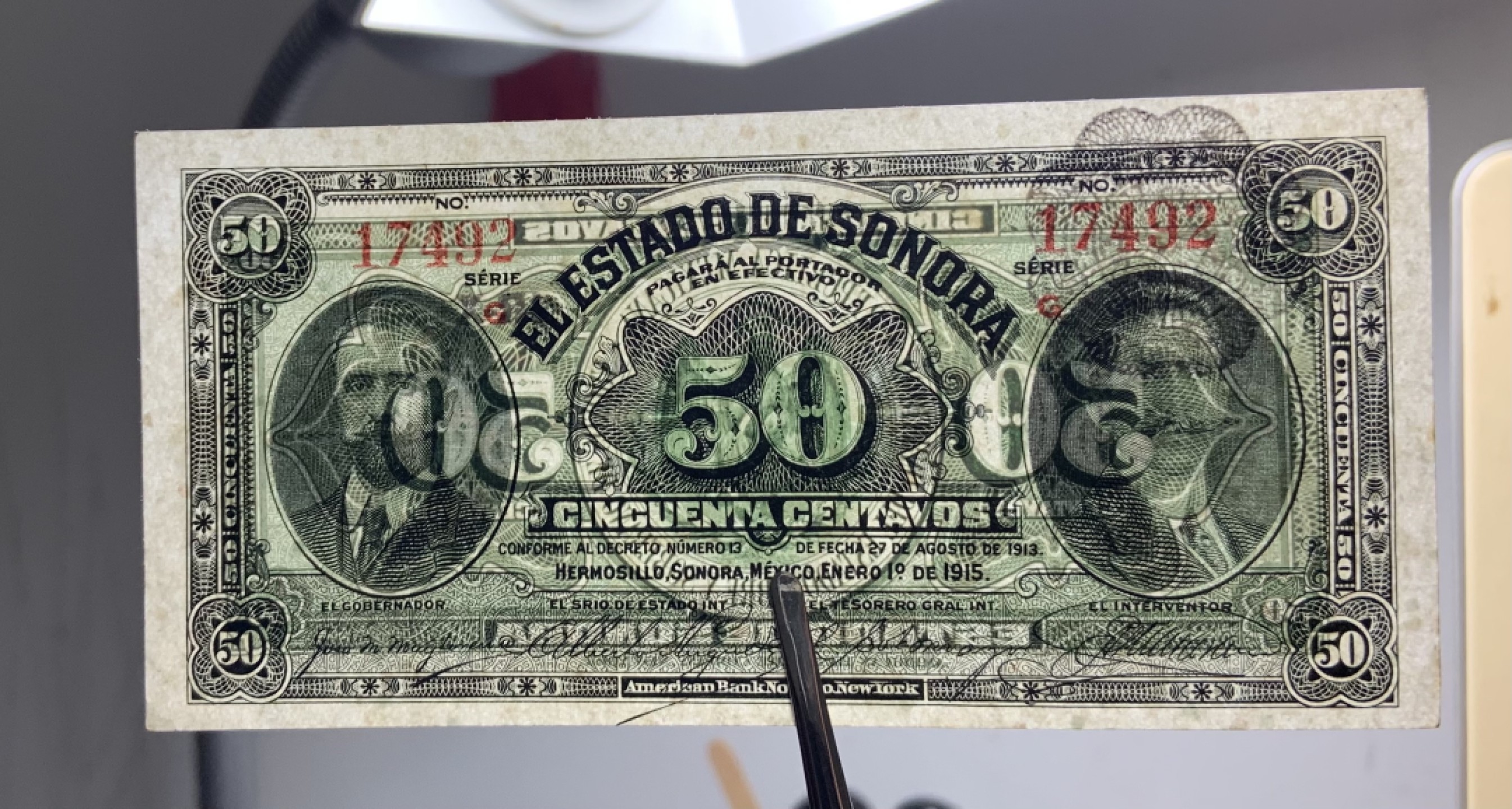 收藏联盟Quantum Auction 第243期拍卖 已更新 墨西哥1915年50分 品相UNC 细节如图