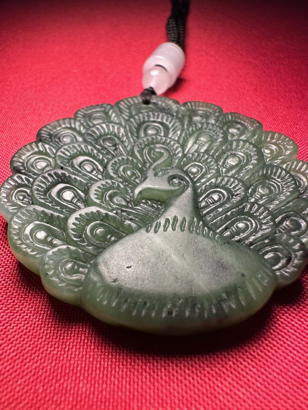 ｜冷门出品｜精选专拍·第贰拾场· 和田玉碧玉精雕·孔雀开屏挂件饰品