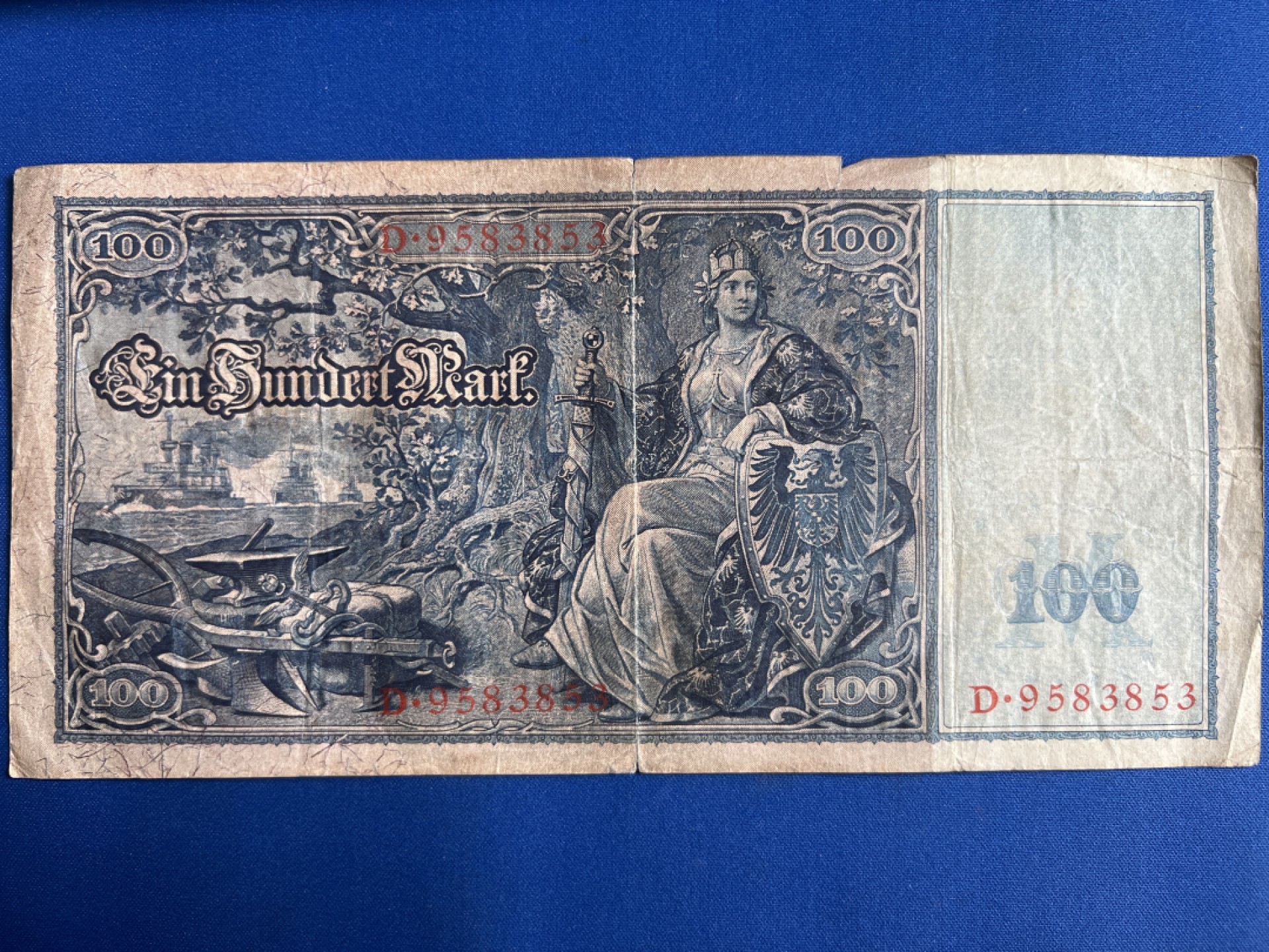 泡泡堂微拍第一百〇七幕纸币捡漏可累计专场👿👿，累计满二十元包邮，接受代拍业务 德国100马克 超大