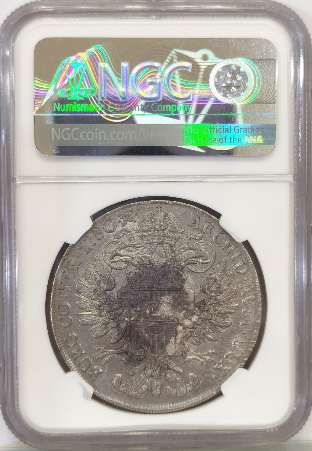 博洋堂“臻选之作”世界钱币精品专场暨第020期（全场包邮） NGC AU58 奥地利1780大奶妈泰勒威尼斯版1817-1833年间铸造 NGC唯一亚军