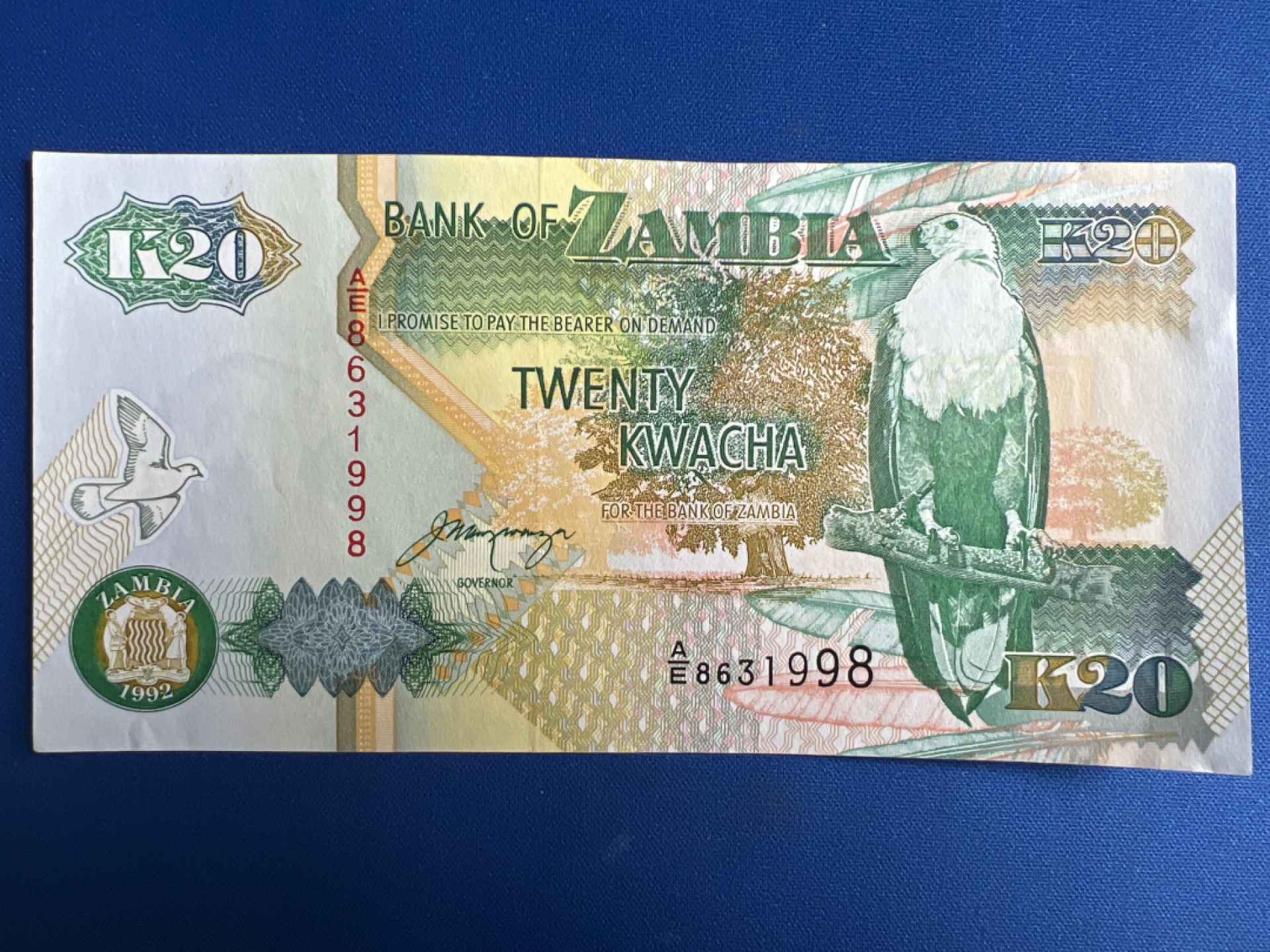 泡泡堂微拍第一百〇六幕纸币捡漏可累计专场👿👿，累计满二十元包邮，接受代拍业务 赞比亚20克瓦查