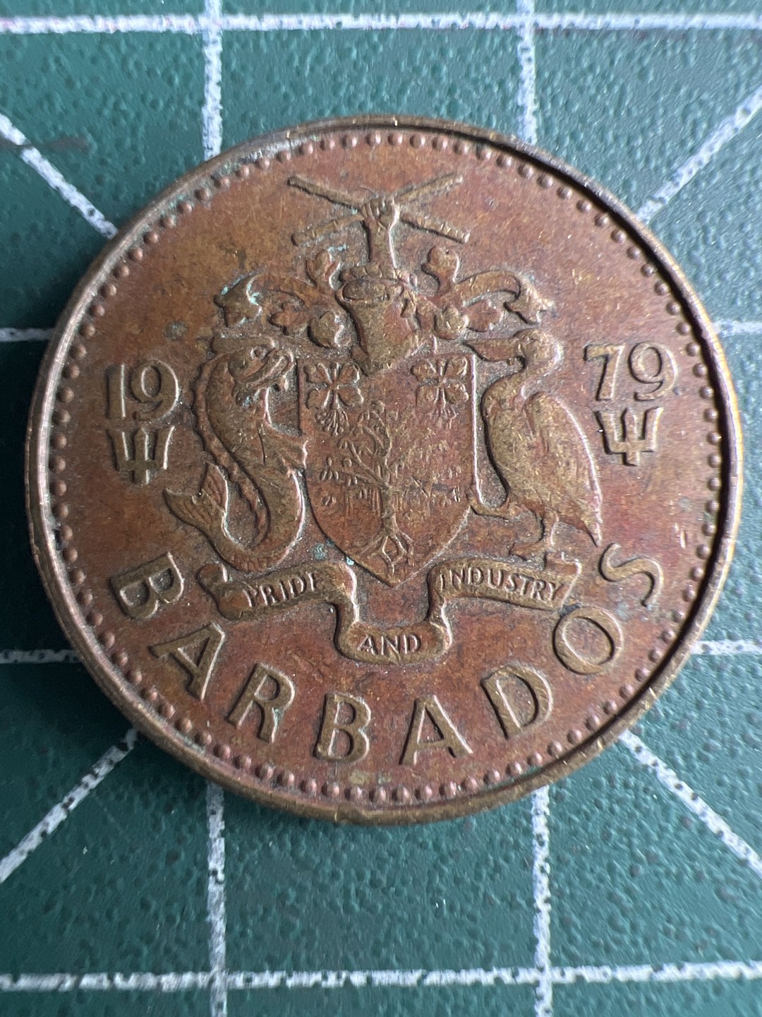 泡泡堂第261期  世界硬币 （无押金，捡漏，全场20包邮，偏远地区除外，接收代拍业务） 巴巴多斯五分