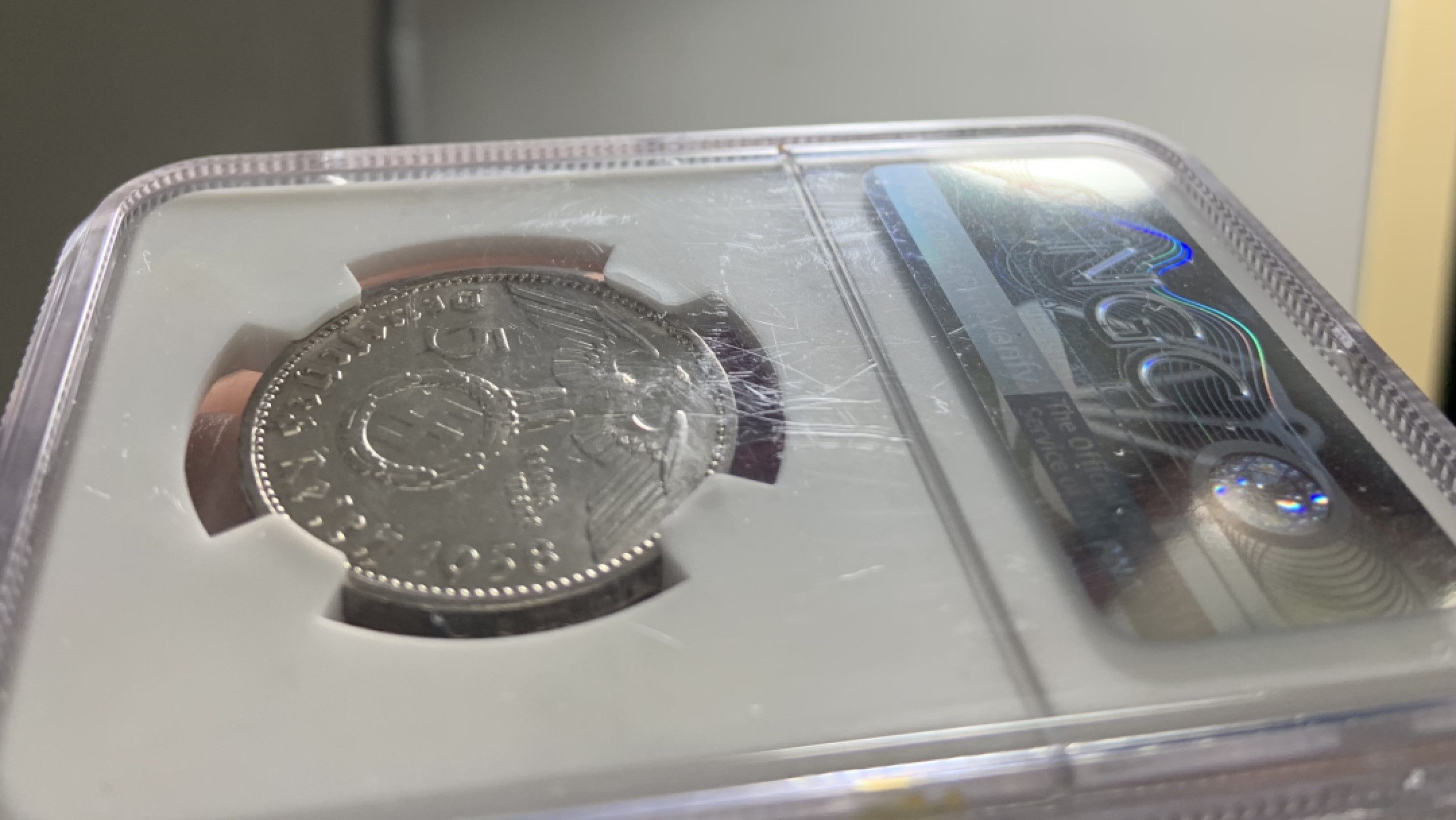 收藏联盟Quantum Auction 第242期拍卖  德国1938年5马克银币 NGC MS63 带有落榜美术生执政时期特殊标记