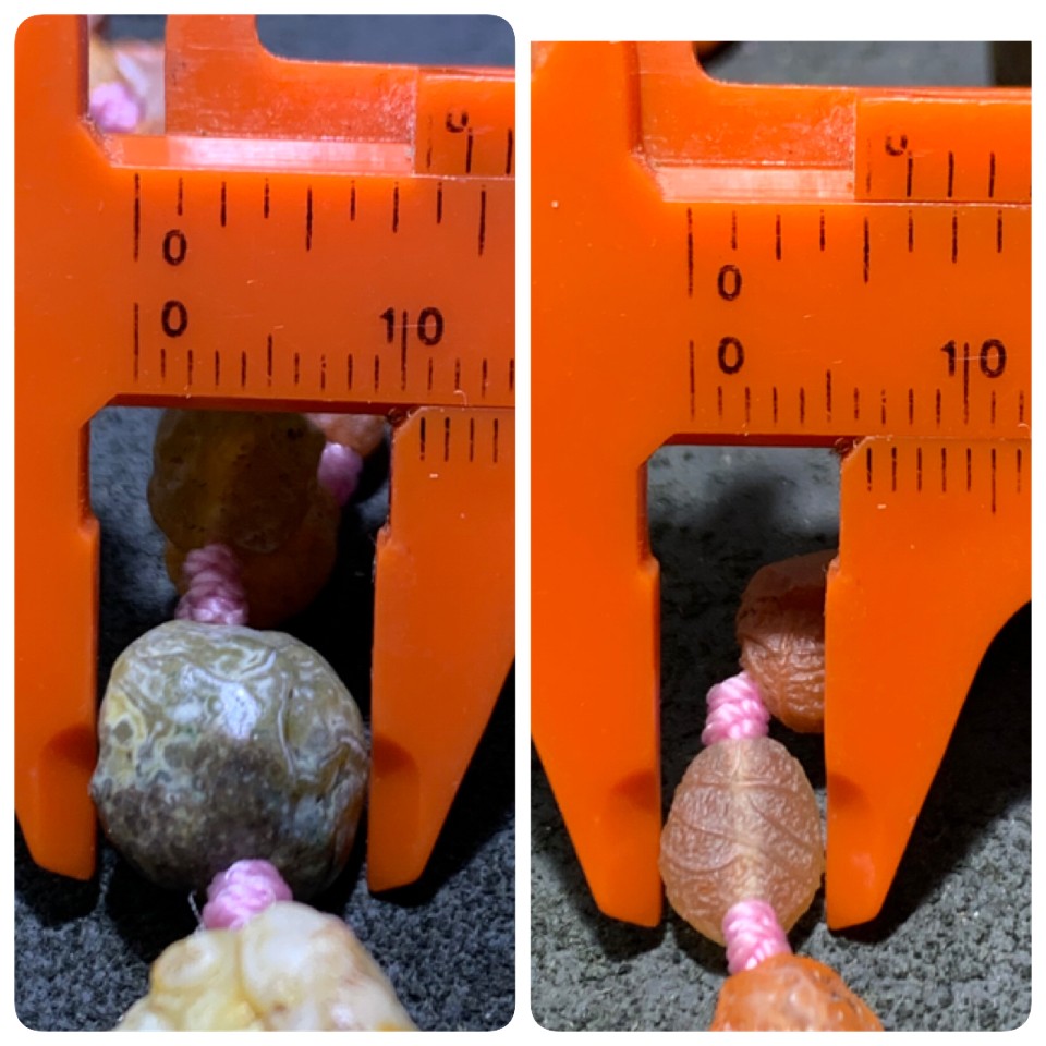 精美罕见天然阿拉善红筋脉玛瑙项链一条，
