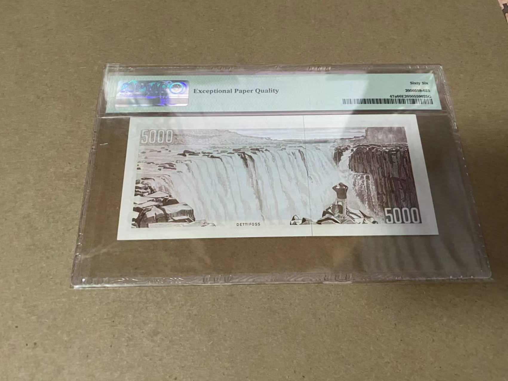 【Blue Auction】✨世界纸币精拍第306期——南越豹子【精】 冰岛 1961年5000克朗 PMG66EPQ  