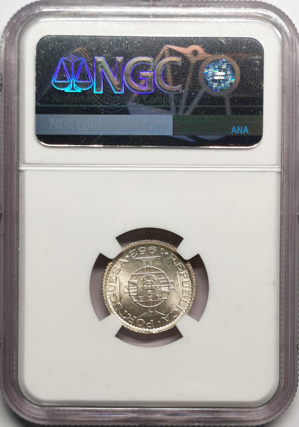 凡希社世界钱币微拍第二百三十三期 1952葡属澳门壹元银币NGC-MS64