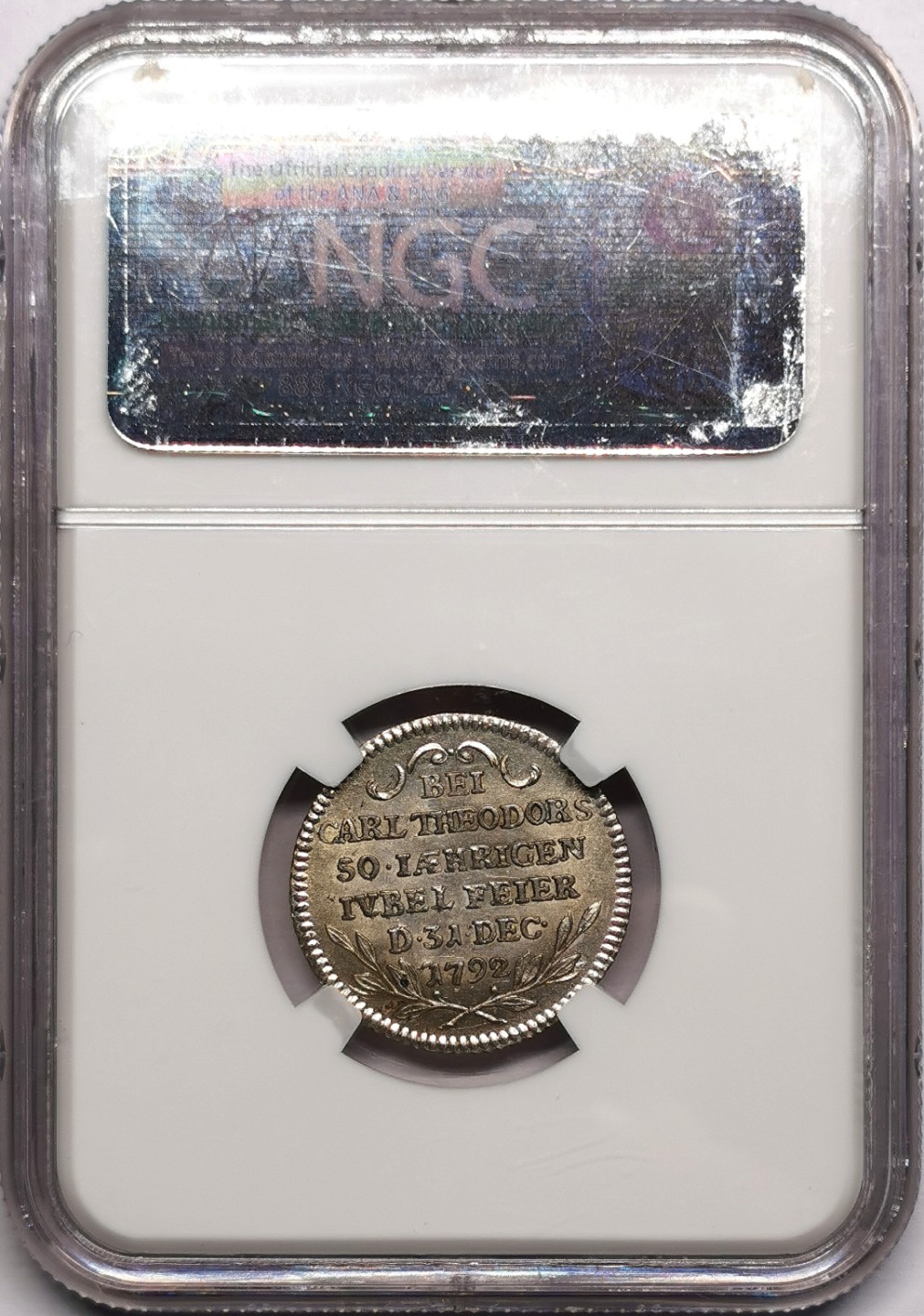 凡希社世界钱币微拍第二百三十三期 1792普法尔茨-苏尔茨巴赫杜卡特金币银样NGC-MS62稀见！