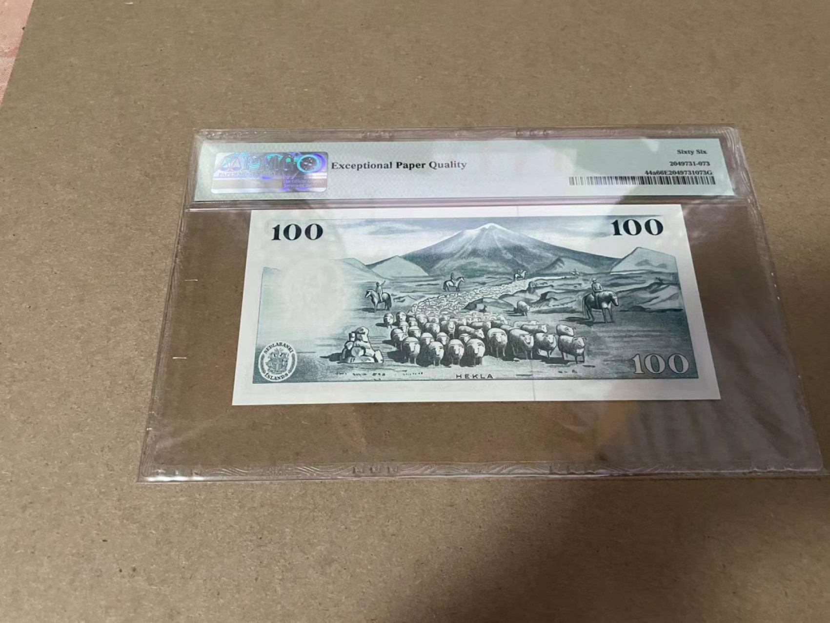 【Blue Auction】✨世界纸币精拍第306期——南越豹子【精】 【无47】冰岛 1961年100克朗 PMG66EPQ  