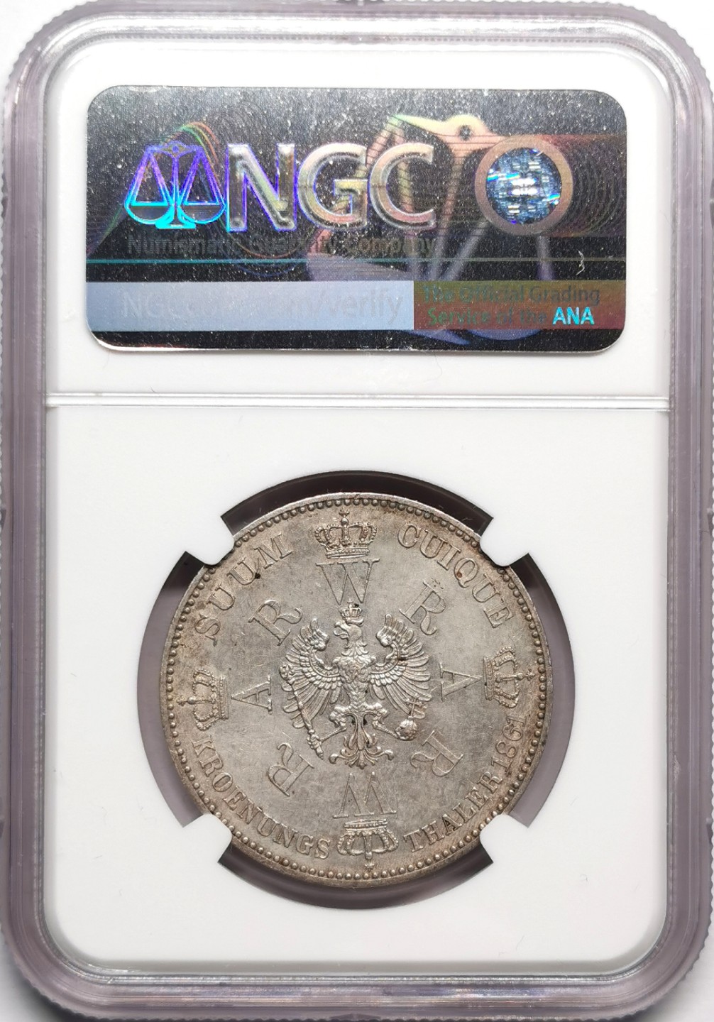 凡希社世界钱币微拍第二百三十三期 1861普鲁士毛衣泰勒NGC-UNCD