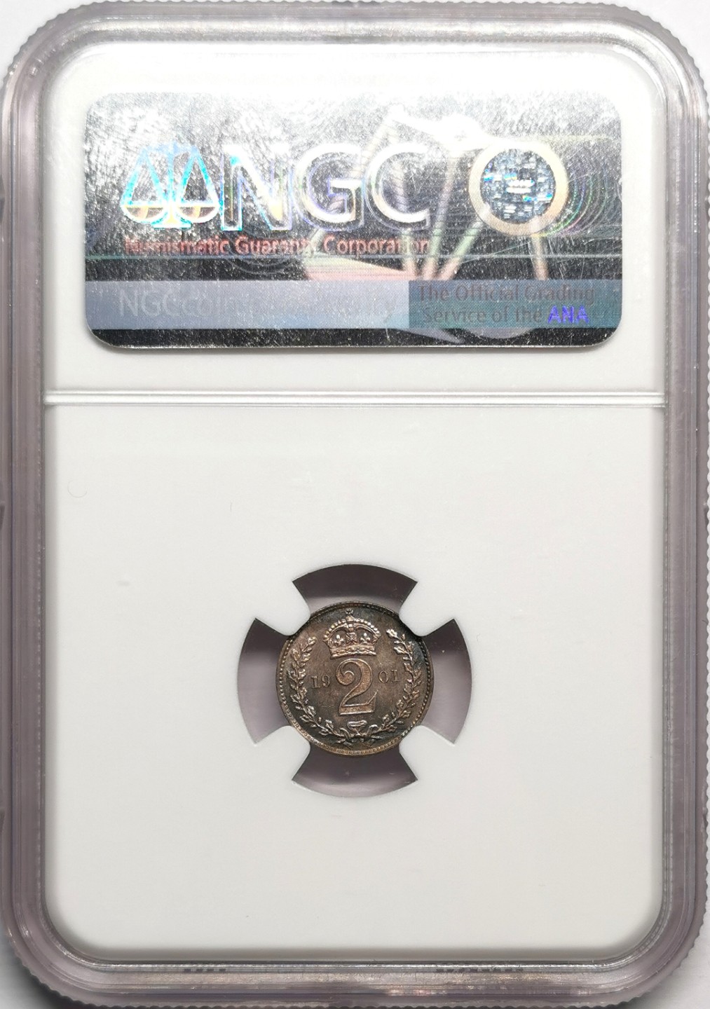 凡希社世界钱币微拍第二百三十三期 1901英国濯足2便士NGC-MS65