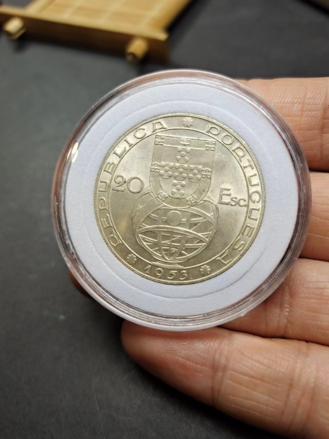 【8个洞收藏】第5场★0押0起一件包邮★银币专场（持续更新····） 7天连拍 unc 美品 1953年 葡萄牙金融改革纪念银币 20埃斯库多