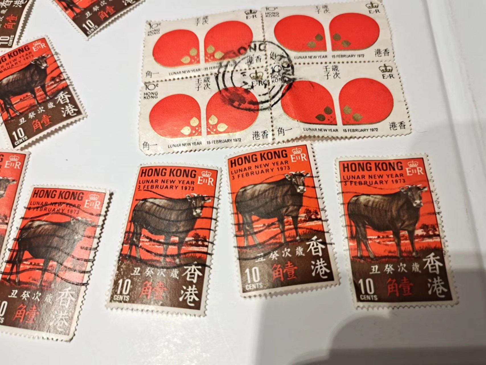 【8个洞收藏】第4场★0押0起一件包邮★纸品 邮票专场（持续更新...）★7天连拍 40号，香港第一轮生肖邮票加其他  一共22枚