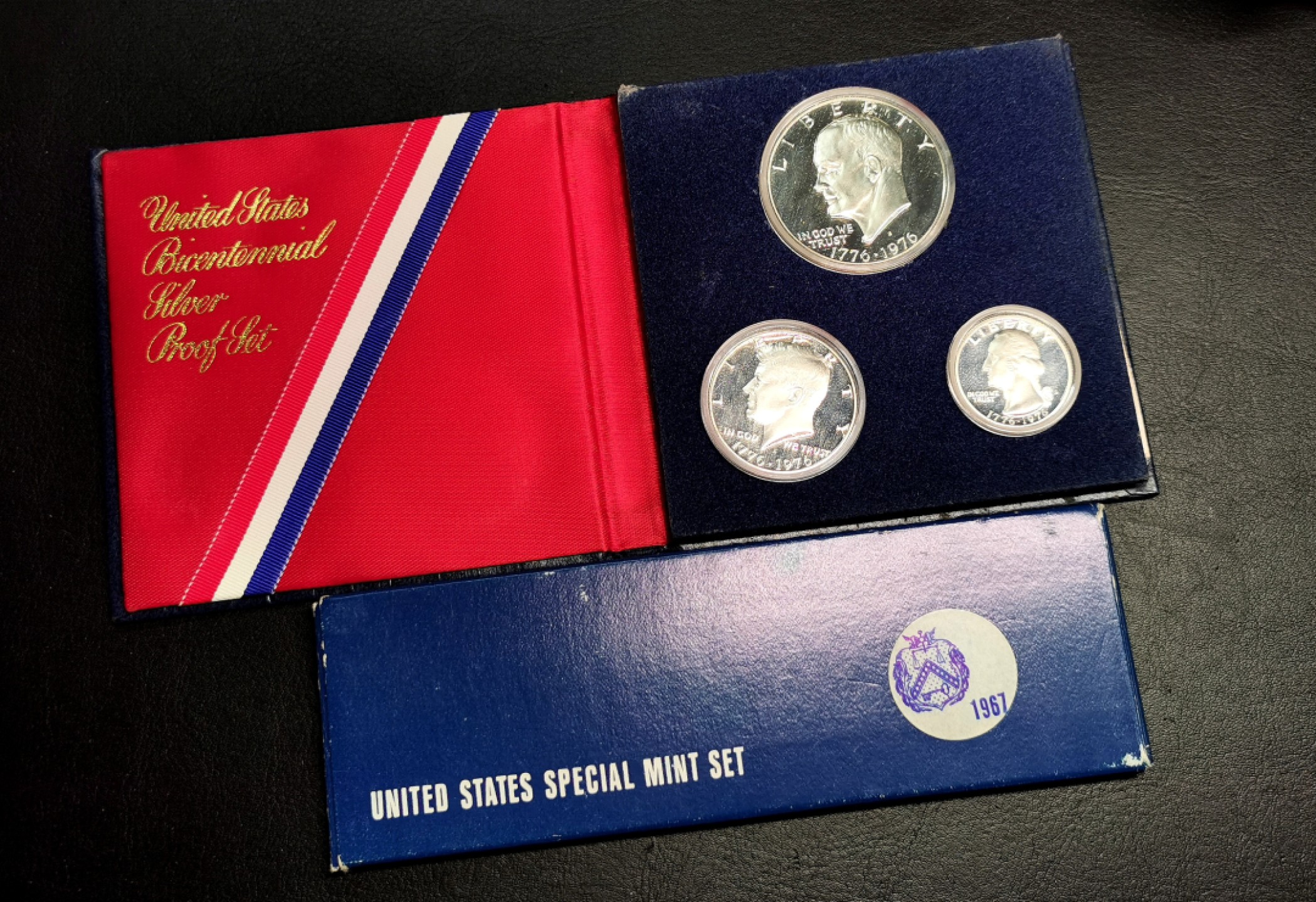 凡希社世界钱币微拍第二百三十三期 1967&1976美国纪念银币两套原厂包装！