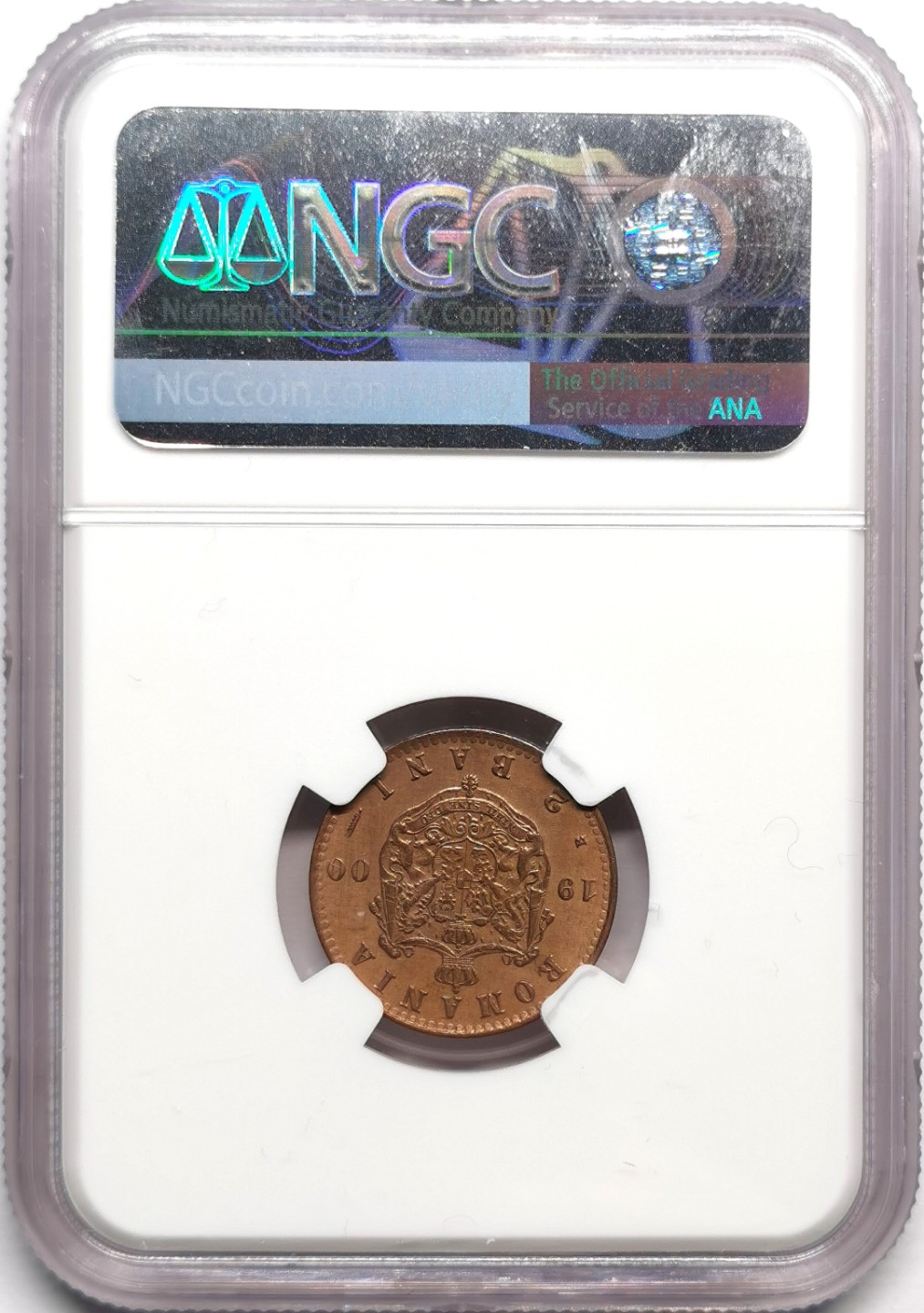 凡希社世界钱币微拍第二百三十三期 1900罗马尼亚2B铜币NGC-UNCD