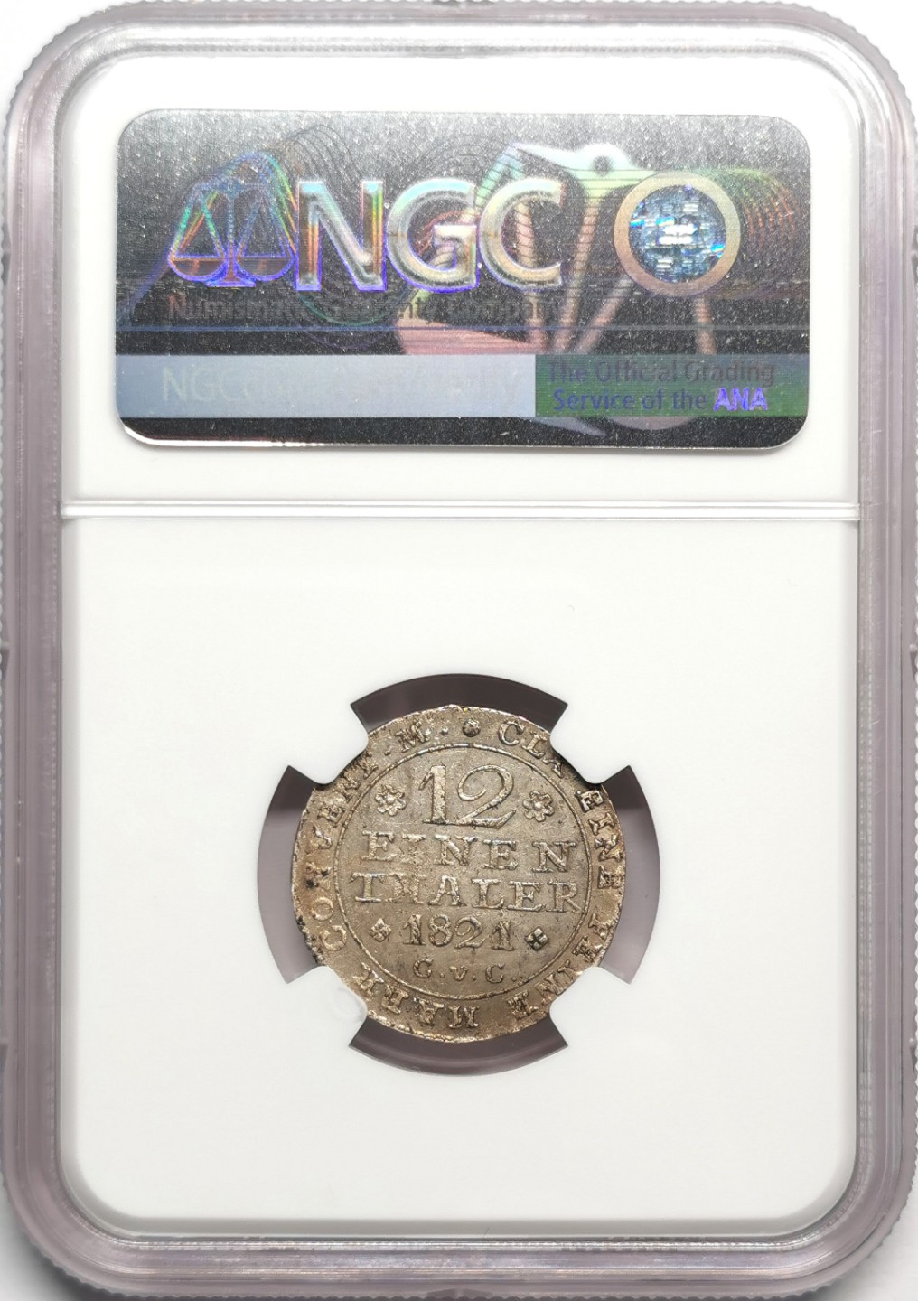 凡希社世界钱币微拍第二百三十三期 1821布伦瑞克飞马1/12泰勒NGC-MS62