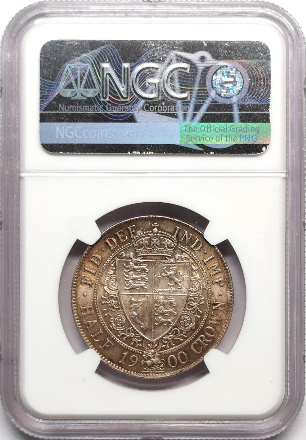 凡希社世界钱币微拍第二百三十三期 1900英国老维批纱半克朗NGC-MS64