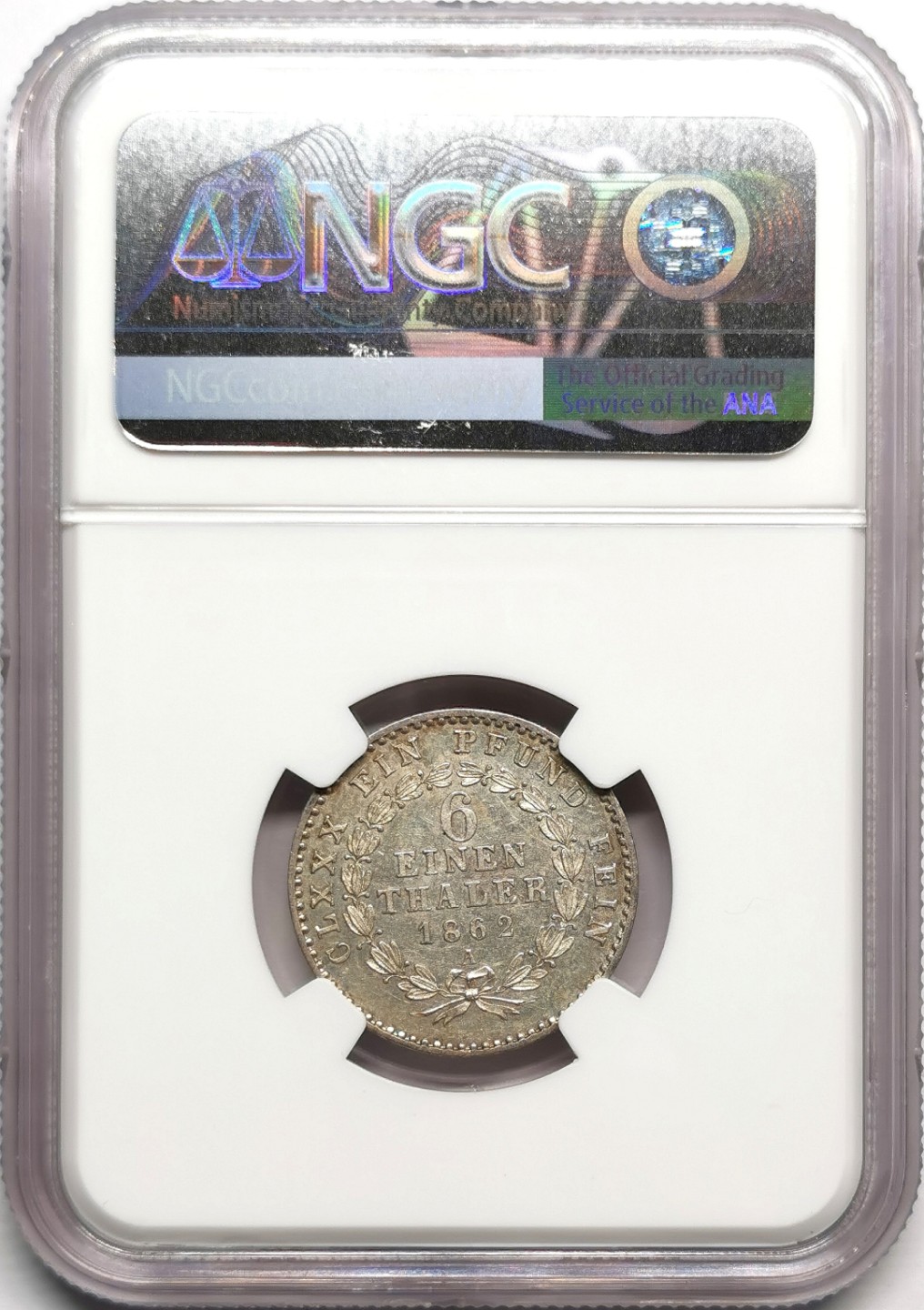 凡希社世界钱币微拍第二百三十三期 1862安哈特小熊1/6泰勒NGC-AU58