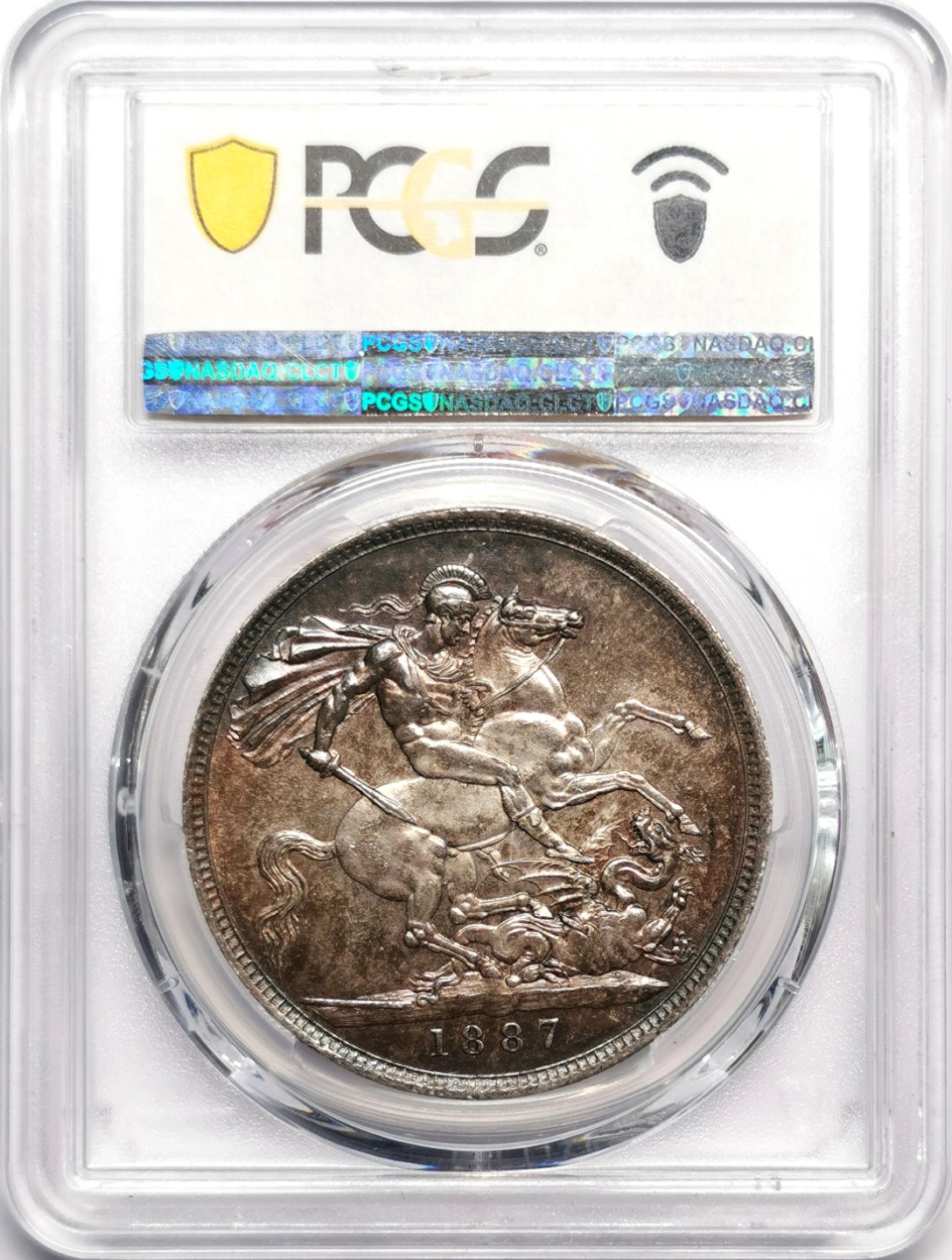 凡希社世界钱币微拍第二百三十三期 1887英国老维高冠马剑PCGS-MS63