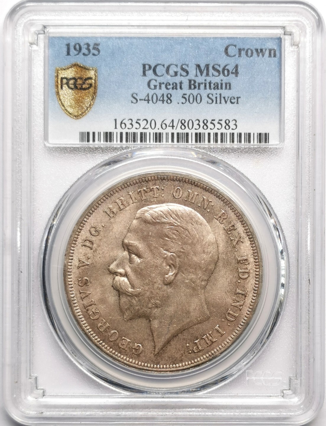 凡希社世界钱币微拍第二百三十三期 1935英国乔五木马马剑PCGS-MS64