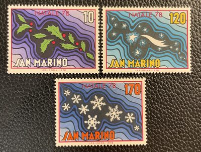 1978年圣马力诺圣诞节邮票新3全 - 1978年圣马力诺圣诞节邮票新3全