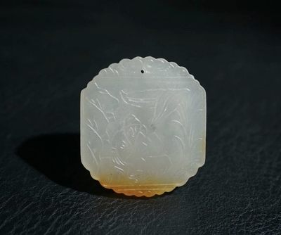 ｜冷门出品｜精选专拍·第壹拾伍场· - 明清工老和田玉白玉子冈牌挂件｜尺寸详见图片