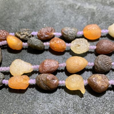 精美罕见天然阿拉善毛线团筋脉玛瑙项链一条， 精美罕见天然阿拉善毛线团筋脉玛瑙项链一条，