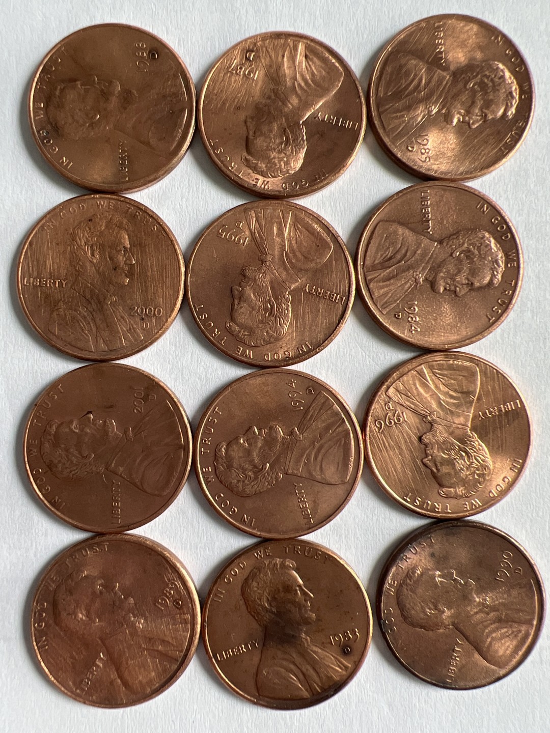 泡泡堂微拍第一 一 一幕硬币捡漏可累计专场👿👿，累计满二十元包邮，接受代拍业务 一美分D版12枚