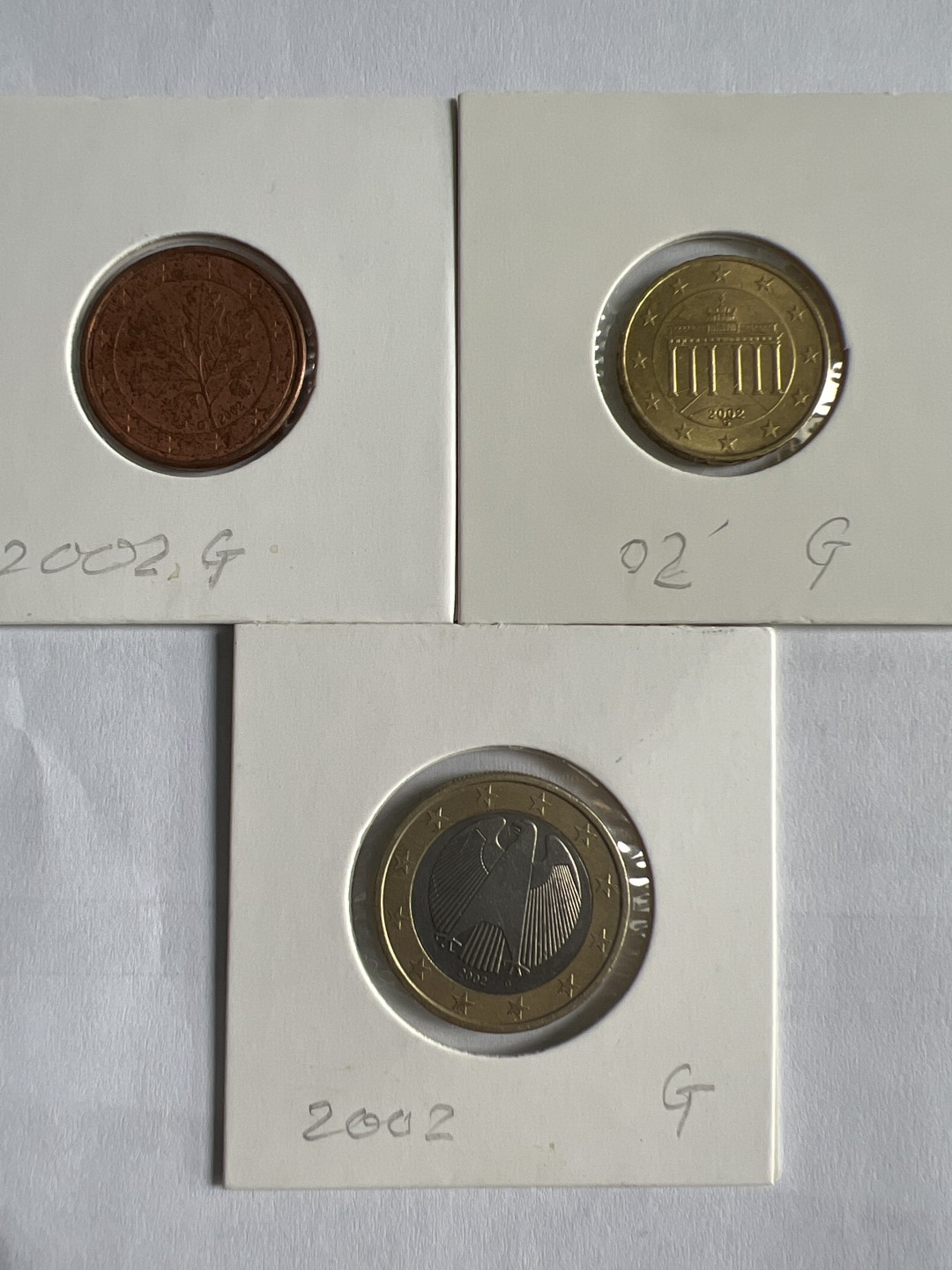 泡泡堂微拍第一 一〇幕硬币捡漏可累计专场👿👿，累计满二十元包邮，接受代拍业务 德国2002G三枚