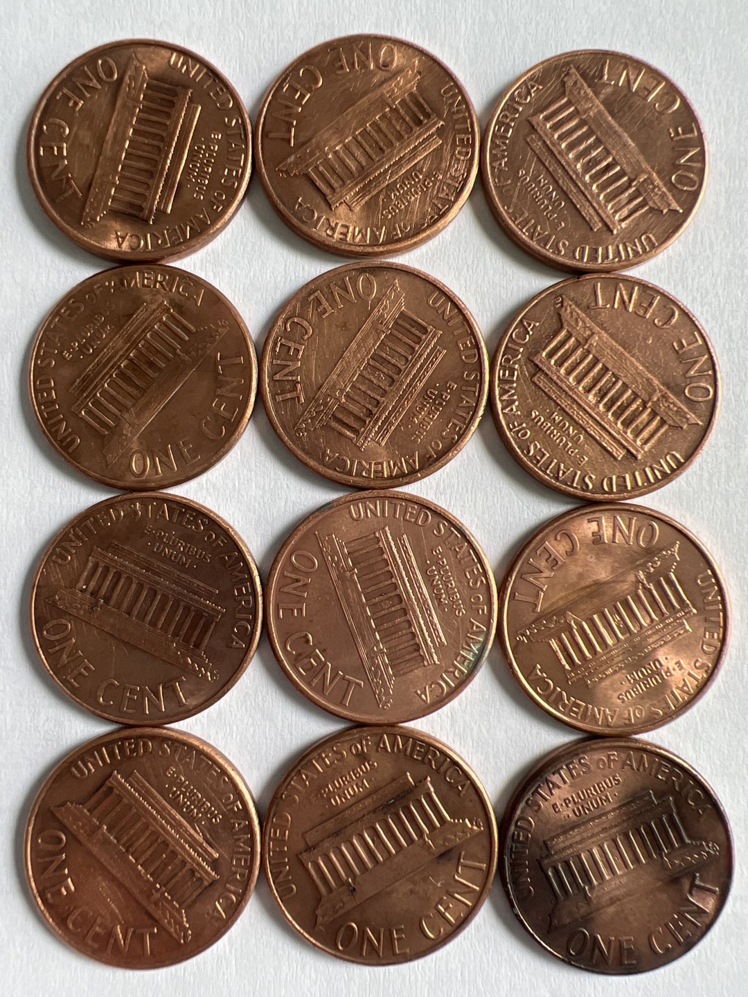 泡泡堂微拍第一 一 一幕硬币捡漏可累计专场👿👿，累计满二十元包邮，接受代拍业务 一美分D版12枚